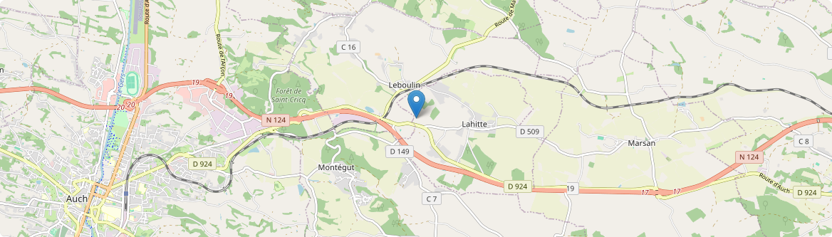 Lahitte - Carte
