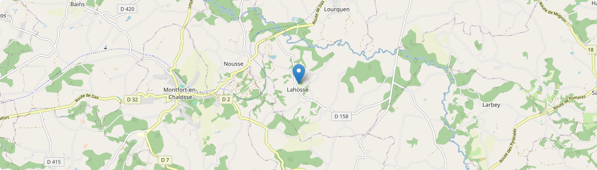 Lahosse - Carte