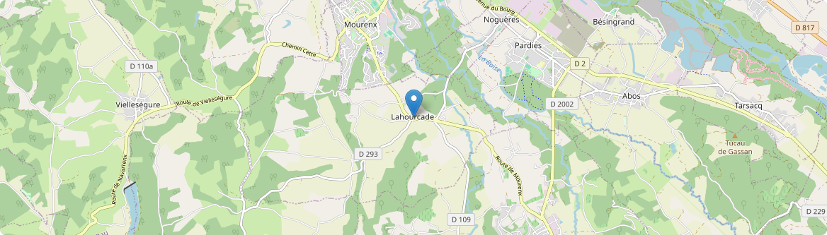 Lahourcade - Carte