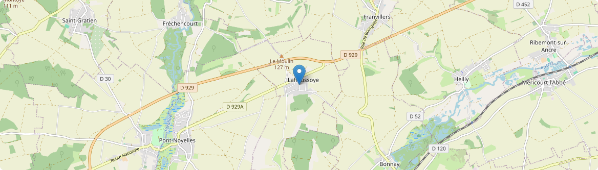 Lahoussoye - Carte
