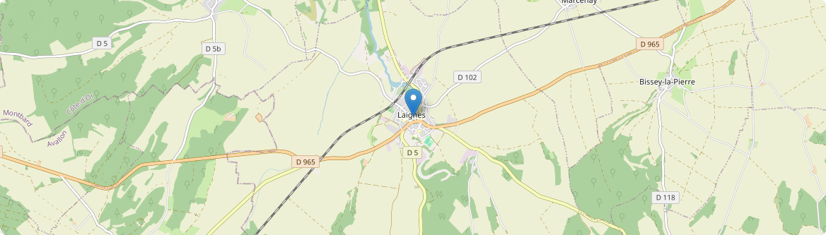 Laignes - Carte