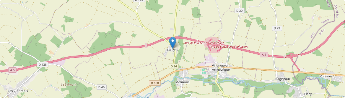 Lailly - Carte