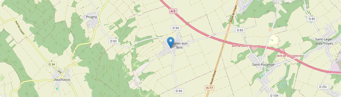Laines-aux-Bois - Carte