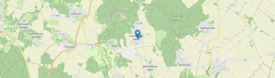 Lainville-en-Vexin - Carte
