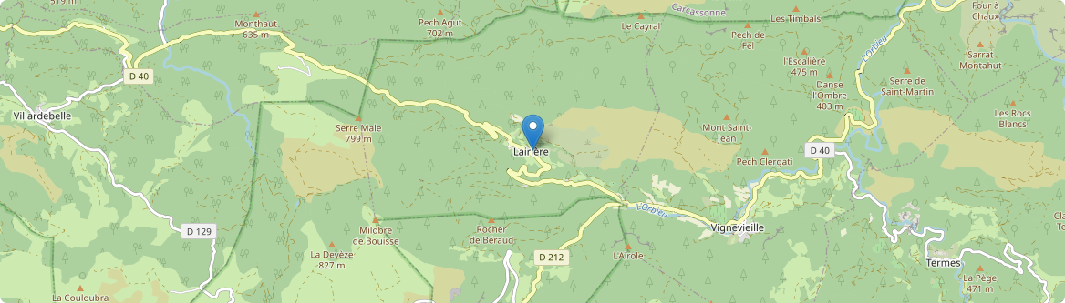 Lairière - Carte