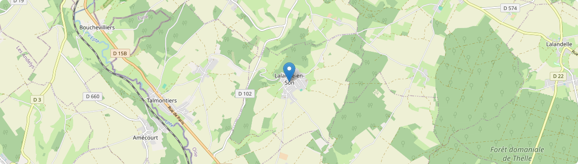 Lalande-en-Son - Carte