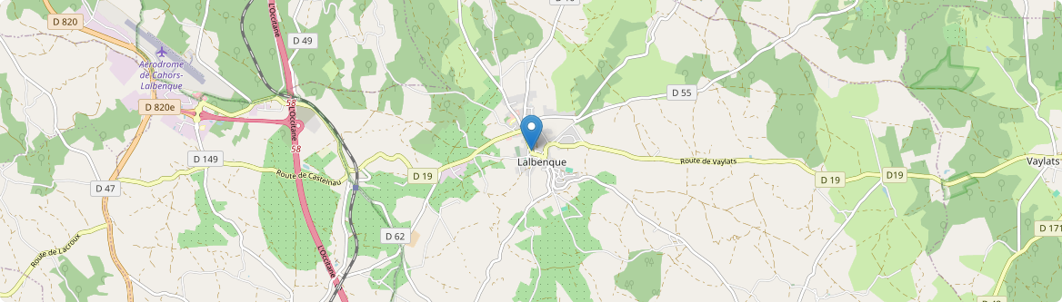 Lalbenque - Carte