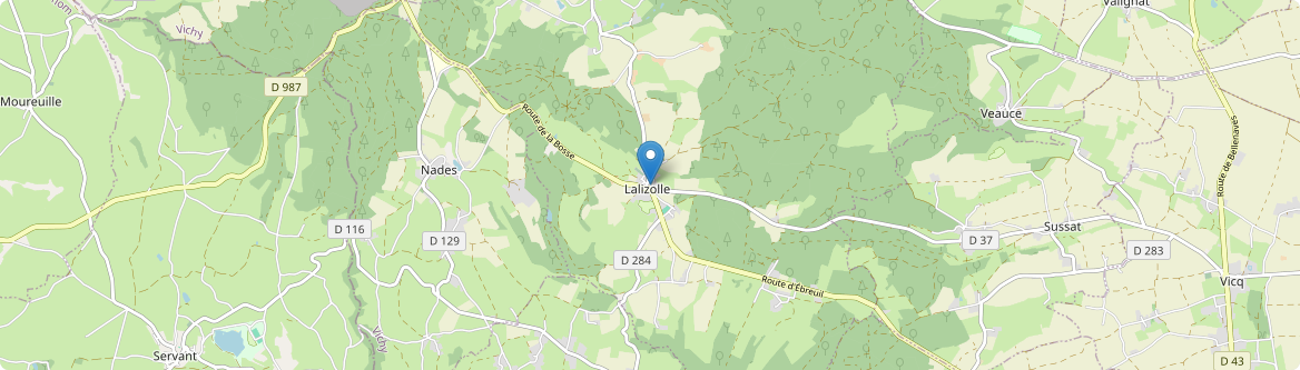 Lalizolle - Carte