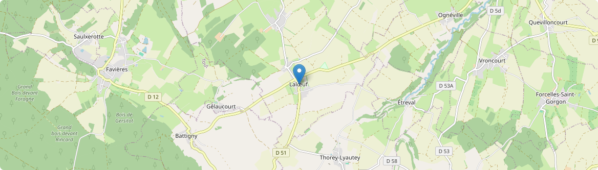 Lalœuf - Carte