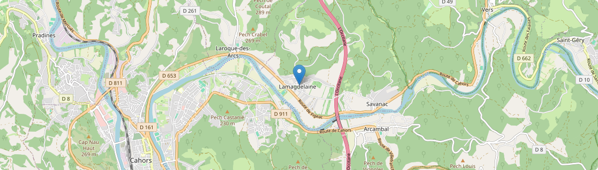 Lamagdelaine - Carte