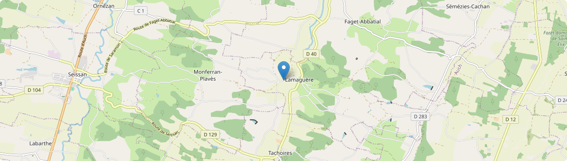 Lamaguère - Carte