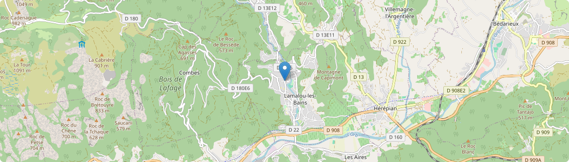 Lamalou-les-Bains - Carte