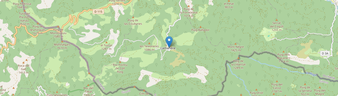 Lamanère - Carte