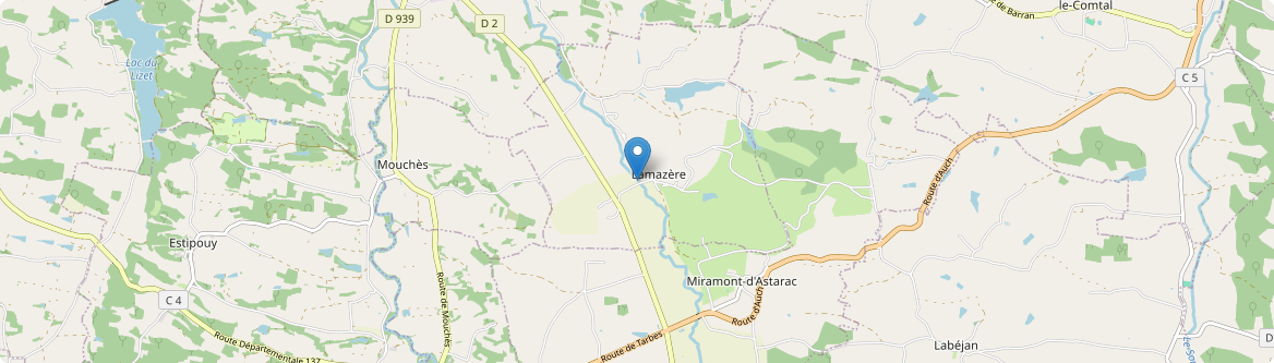 Lamazère - Carte