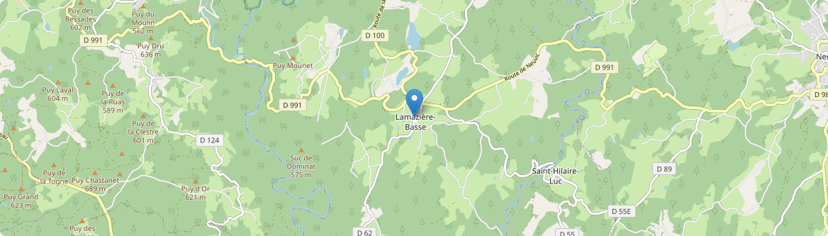 Lamazière-Basse - Carte