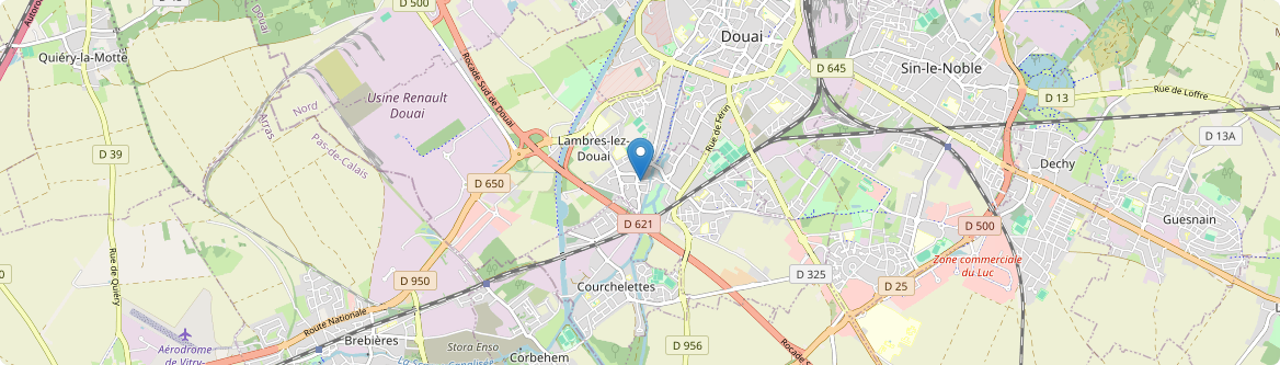 Lambres-lez-Douai - Carte