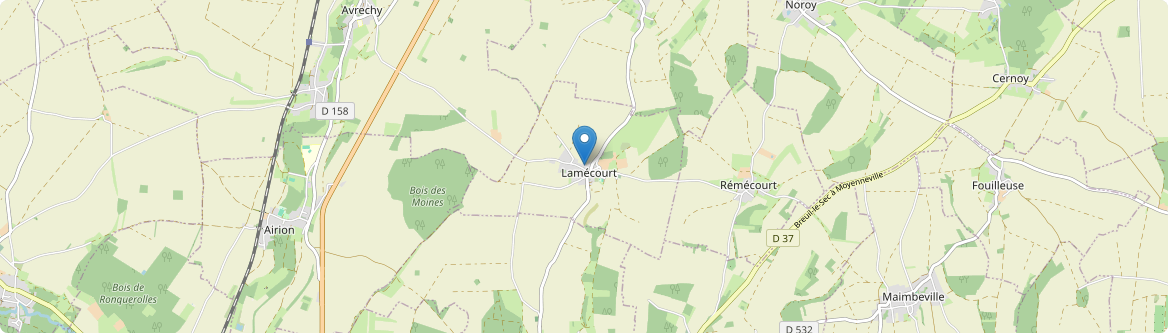 Lamécourt - Carte