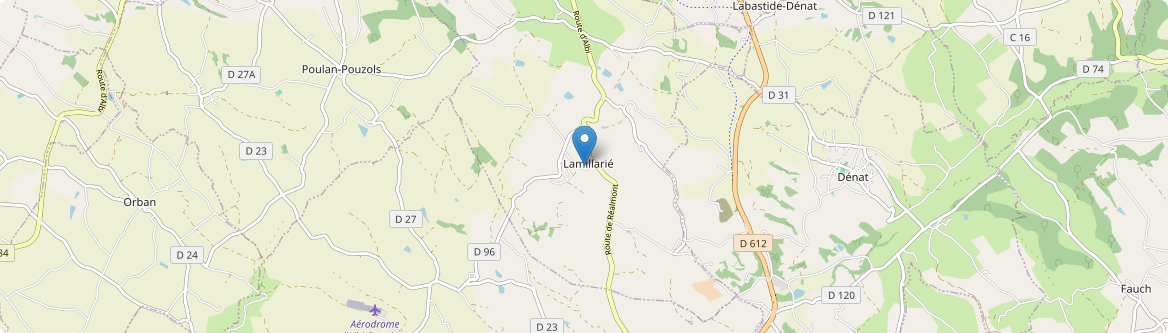 Lamillarié - Carte