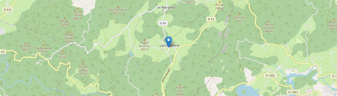 Lamontélarié - Carte