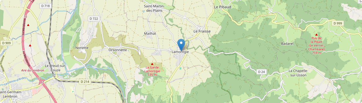 Lamontgie - Carte