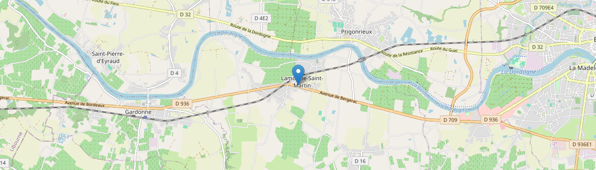 Lamonzie-Saint-Martin - Carte