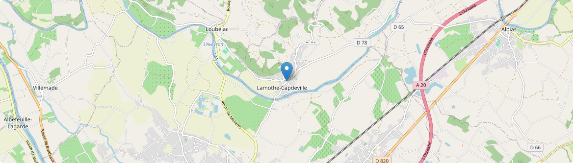 Lamothe-Capdeville - Carte