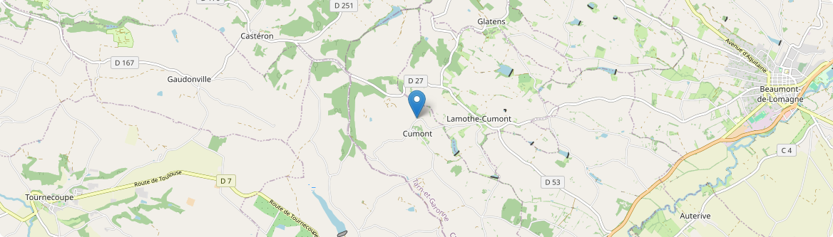 Lamothe-Cumont - Carte
