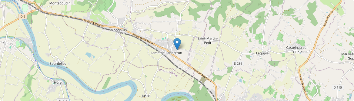 Lamothe-Landerron - Carte