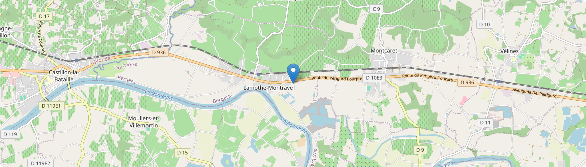 Lamothe-Montravel - Carte