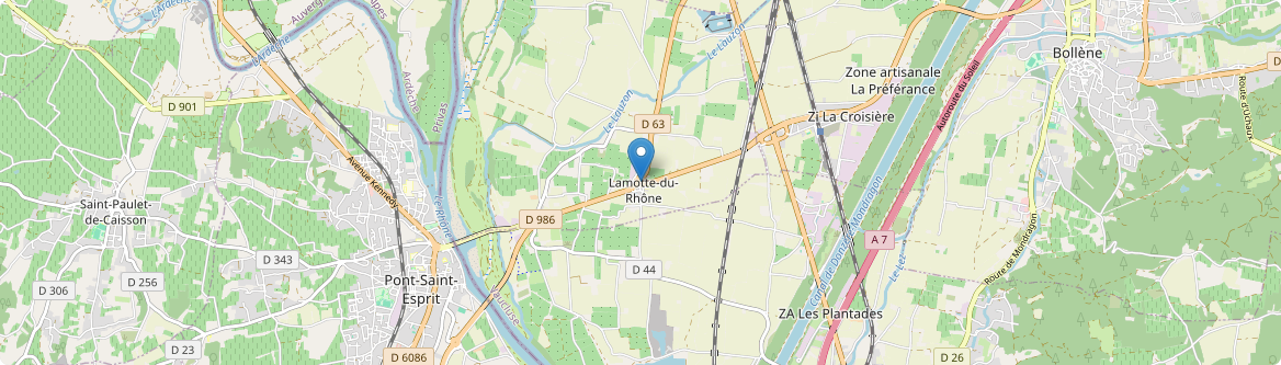Lamotte-du-Rhône - Carte