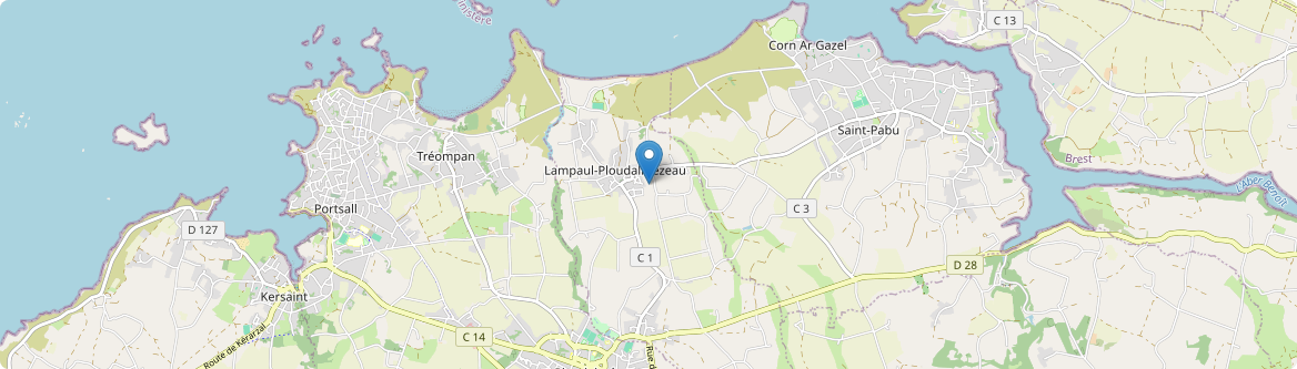 Lampaul-Ploudalmézeau - Carte
