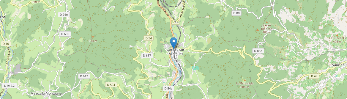 Lamure-sur-Azergues - Carte