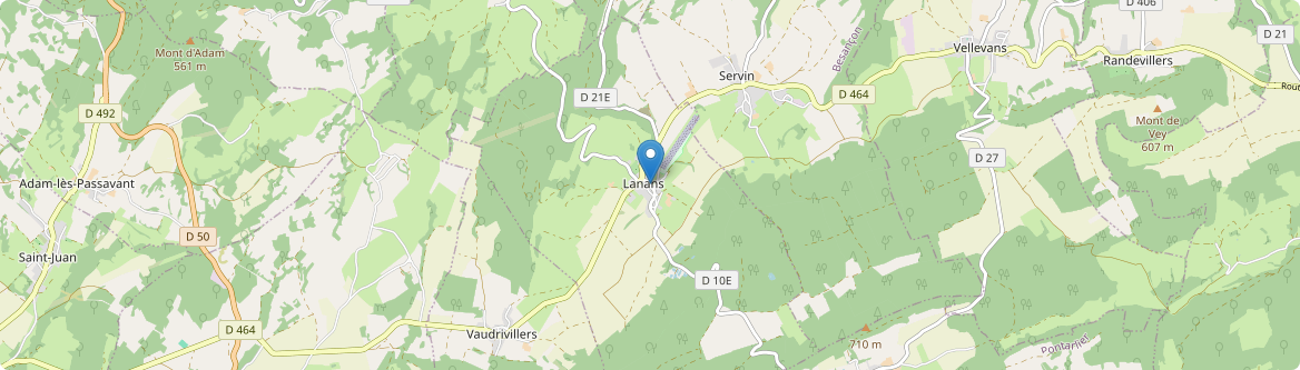 Lanans - Carte