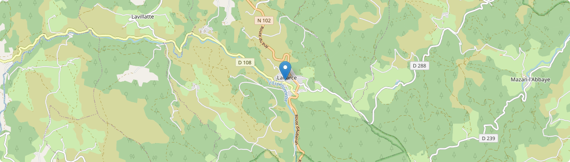 Lanarce - Carte