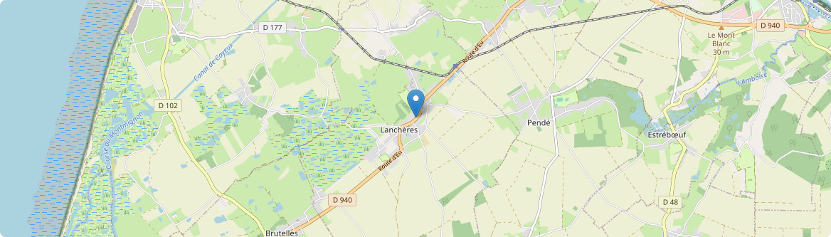 Lanchères - Carte