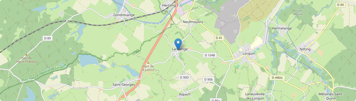 Landange - Carte
