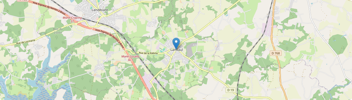 Landaul - Carte