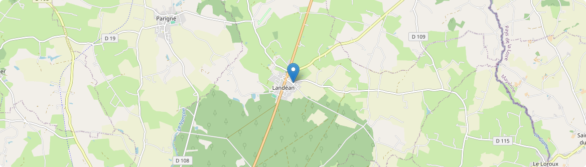 Landéan - Carte