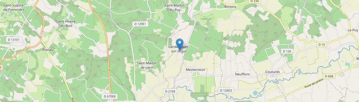 Landerrouet-sur-Ségur - Carte