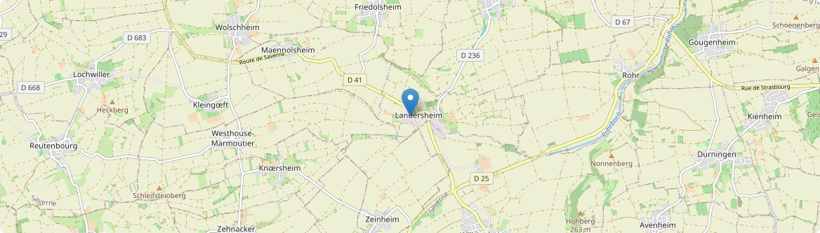 Landersheim - Carte