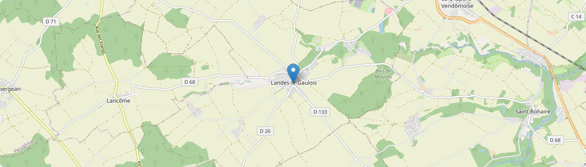 Landes-le-Gaulois - Carte
