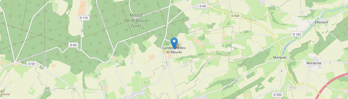 Landes-Vieilles-et-Neuves - Carte