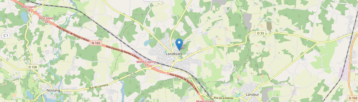 Landévant - Carte