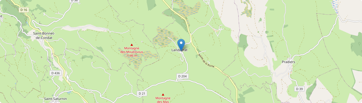 Landeyrat - Carte