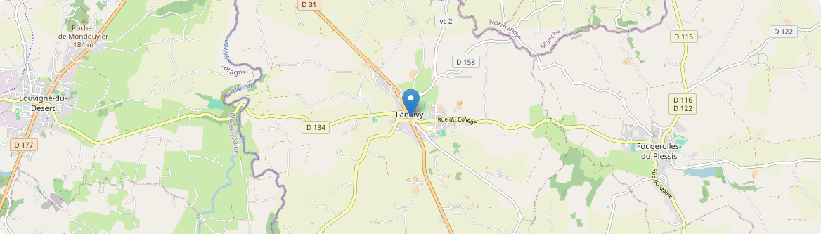 Landivy - Carte