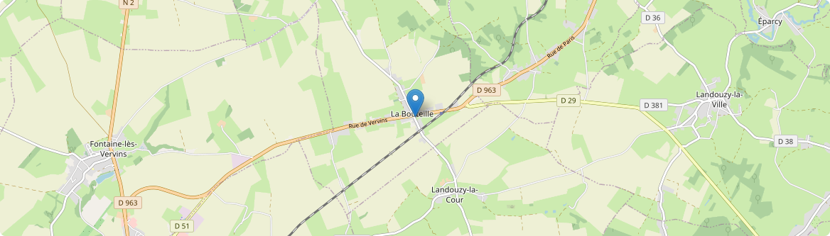 Landouzy-la-Cour - Carte