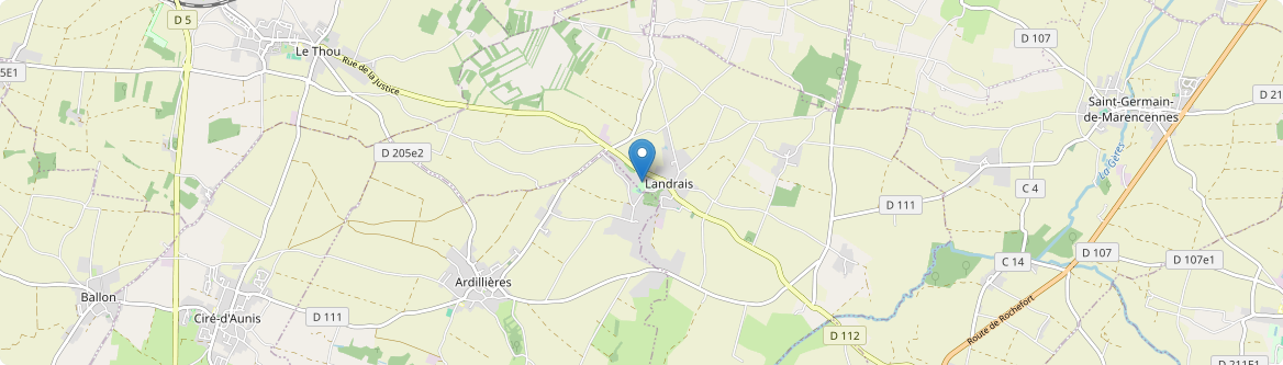 Landrais - Carte