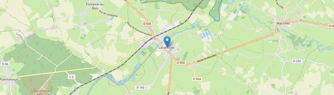 Landrecies - Carte