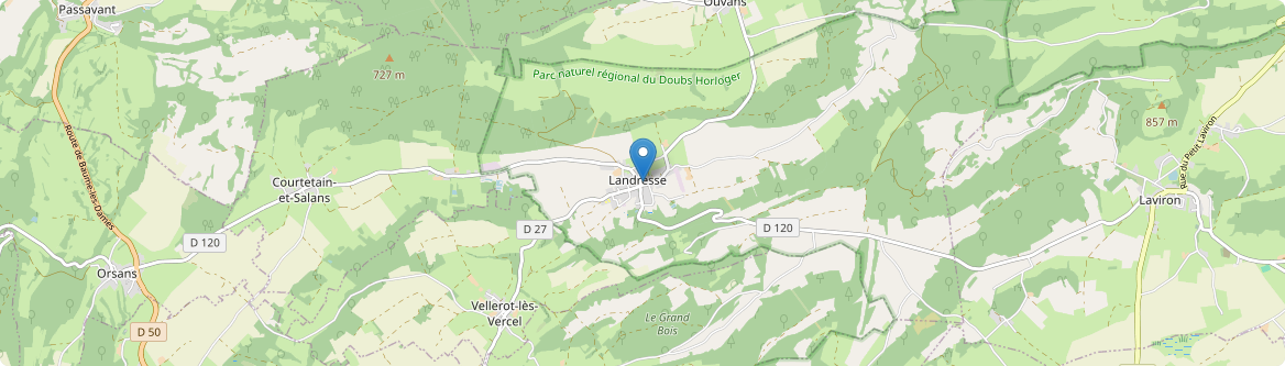 Landresse - Carte
