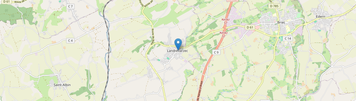 Landrévarzec - Carte